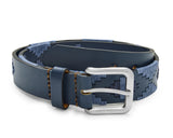 The Barker Belt - Navy/Slate/Navy | Holderness & Bourne