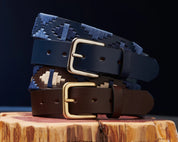 The Barker Belt - Navy/Slate/Navy