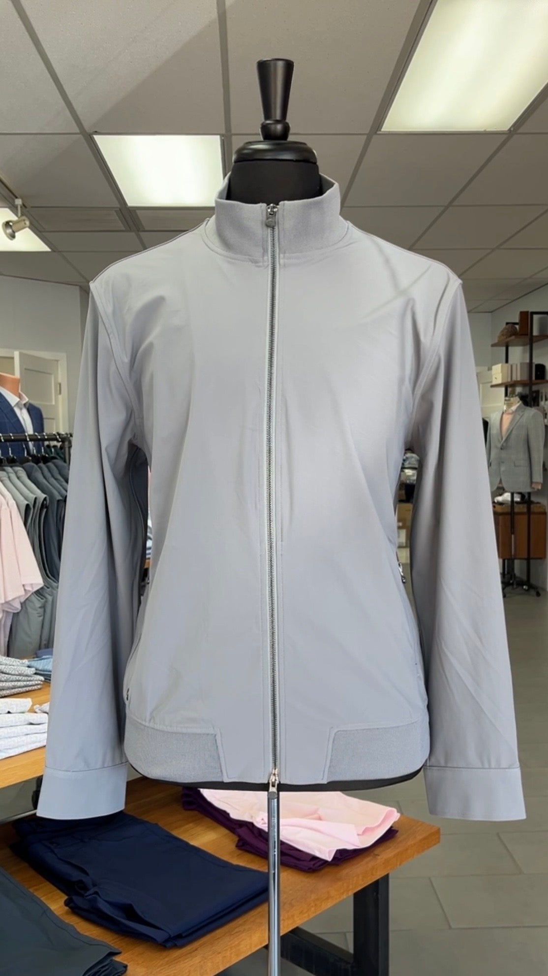 Montauk Bomber Jacket Slate Greyson Clothiers 