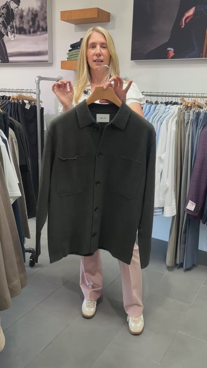 Jonas Boiled Wool Overshirt NN.07