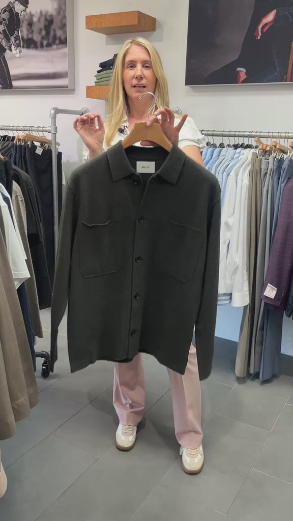 Jonas Boiled Wool Overshirt NN.07