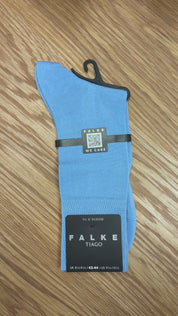 Tiago Men's Dress Sock- Light Blue Falke