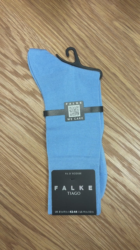 Tiago Men's Dress Sock- Light Blue Falke