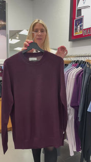 Ted Lightweight Sweater In Wine Red From NN.07