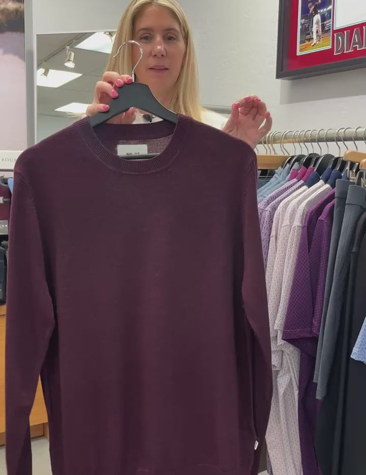 Ted Lightweight Sweater In Wine Red From NN.07