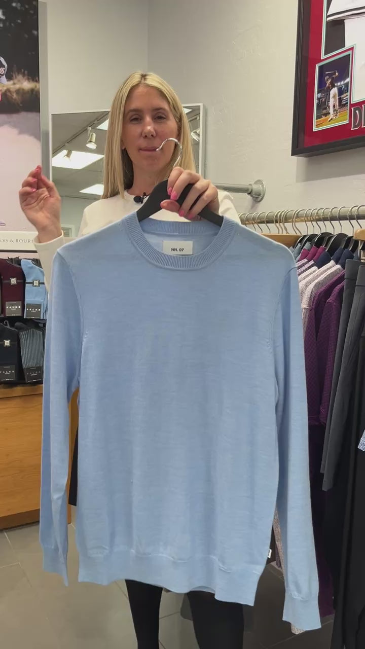 Ted Lightweight Sweater Cerulean by NN.07