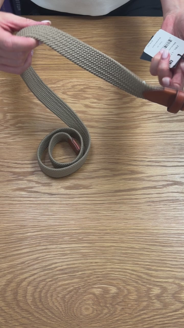 Braided Belt - Medium Brown | Mizzen+Main