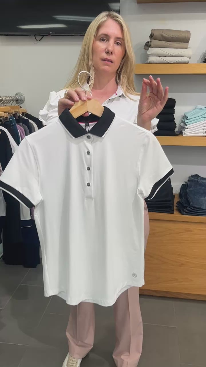 Banded Scarlett Polo Greyson Clothiers