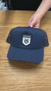 Icon Crest Trucker Hat Maltese Blue Greyson Clothiers 