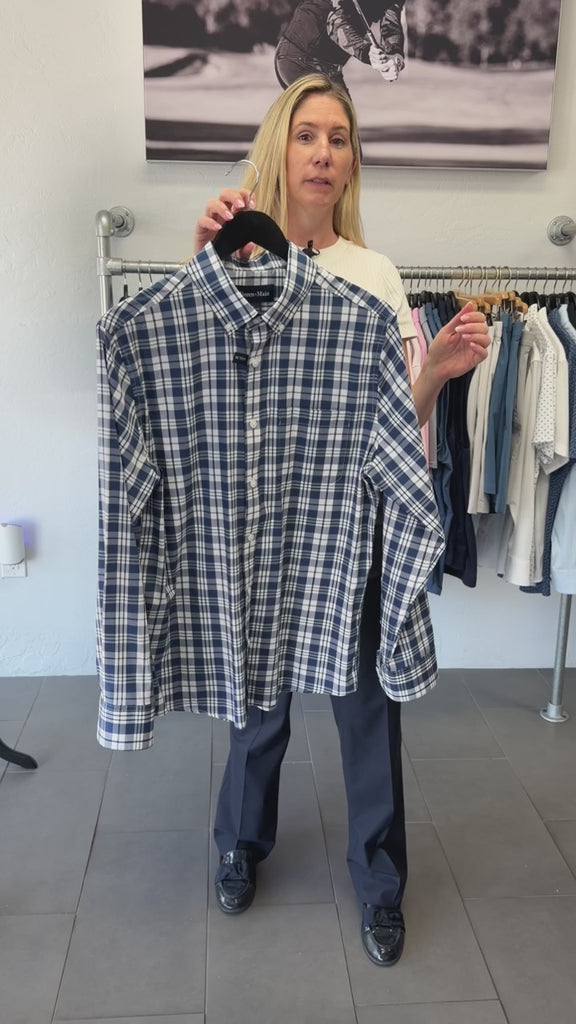 Kennedy Shirt Midnight Navy Beckett Plaid Mizzen+Main