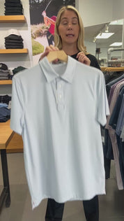 G/FORE Fine Stretch Jacquard Polo in Lisbon