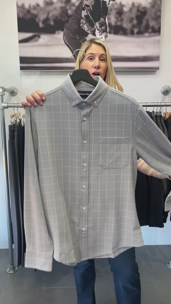 City Flannel  Silver Washington Plaid Mizzen + Main