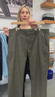 Theo Melange Tailored Slim Fit Chino Army Green 