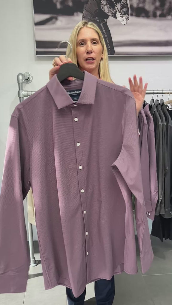 Mizzen+Main Eggplant Levi Plaid 