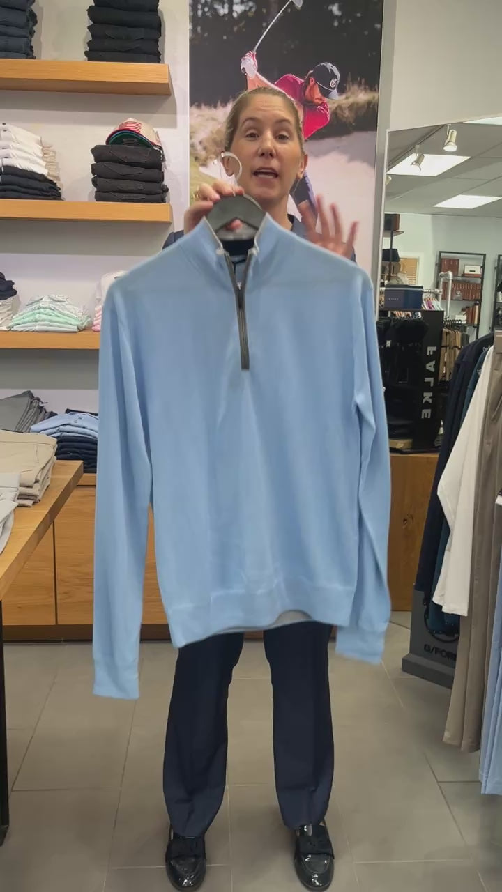 Greyson Clothiers Saratoga Quarter Zip Wolf Blue