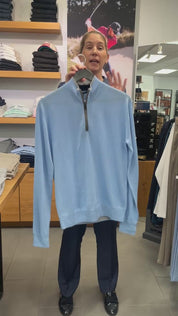 Greyson Clothiers Saratoga Quarter Zip Wolf Blue