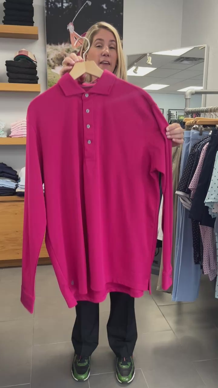 Sugarcane Long Sleeve Omaha Polo Greyson Clothiers