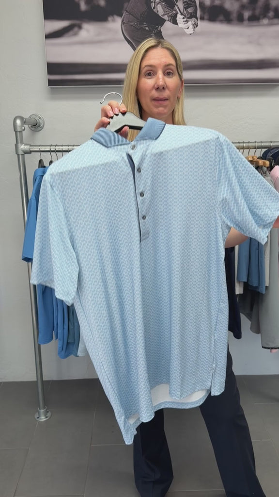 Packline Short Sleeve Polo Wolf Blue Greyson Clothiers