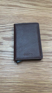 Slimwallet Vegetable Tanned Espresso Brown Secrid Wallets