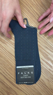 Falke Tiago Dotted Line Mens Sock Space Blue 