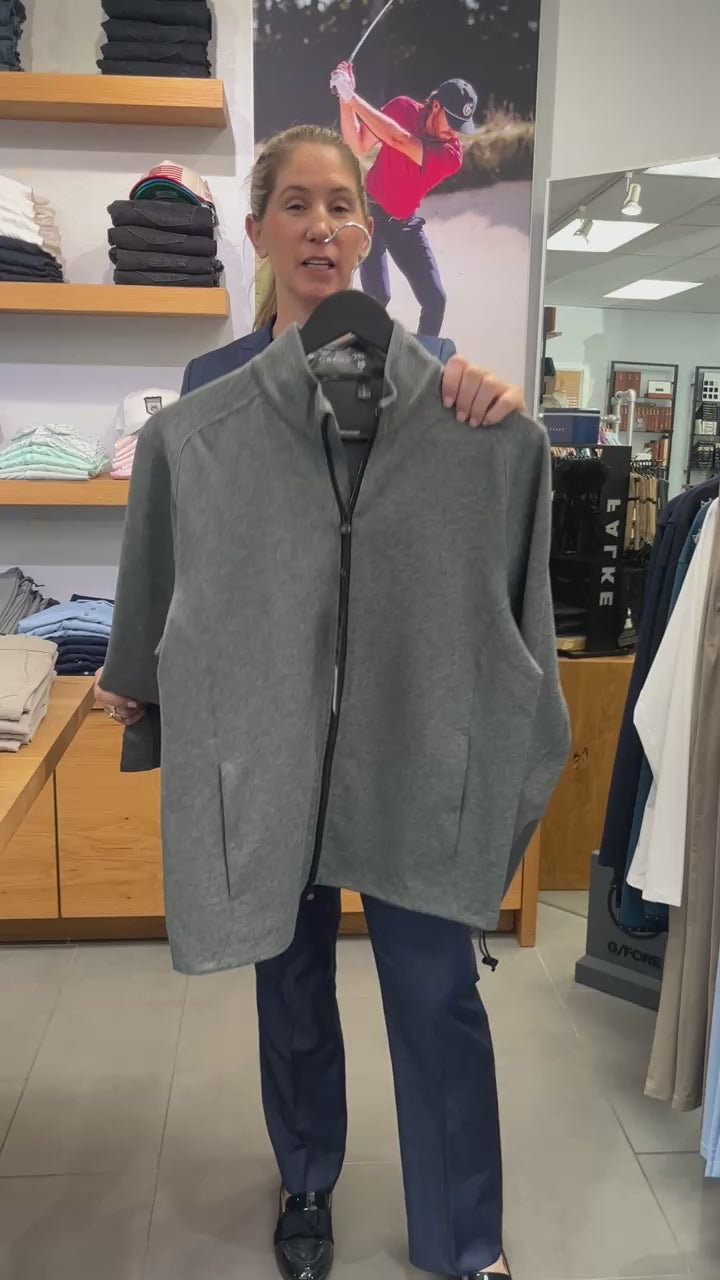 Greyson Sequoia Full Zip Jacket in Smoke Heather