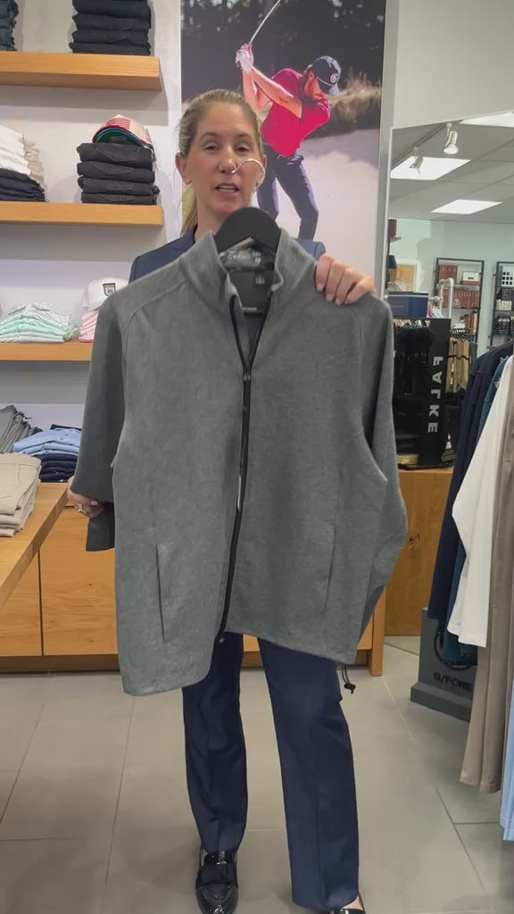 Greyson Sequoia Full Zip Jacket in Smoke Heather