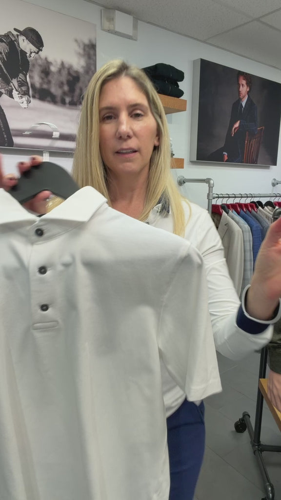Greyson Foundry polo in Arctic, video