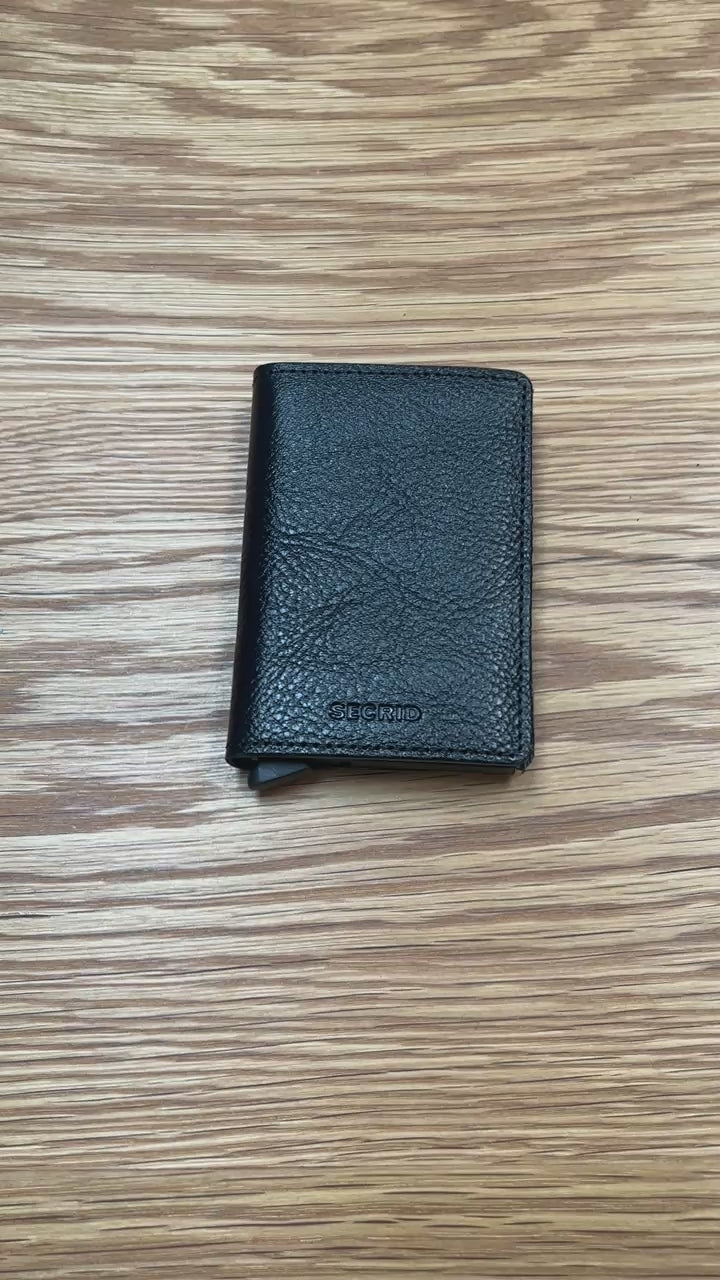 Slimwallet Vegetable Tanned Black Secrid Wallets