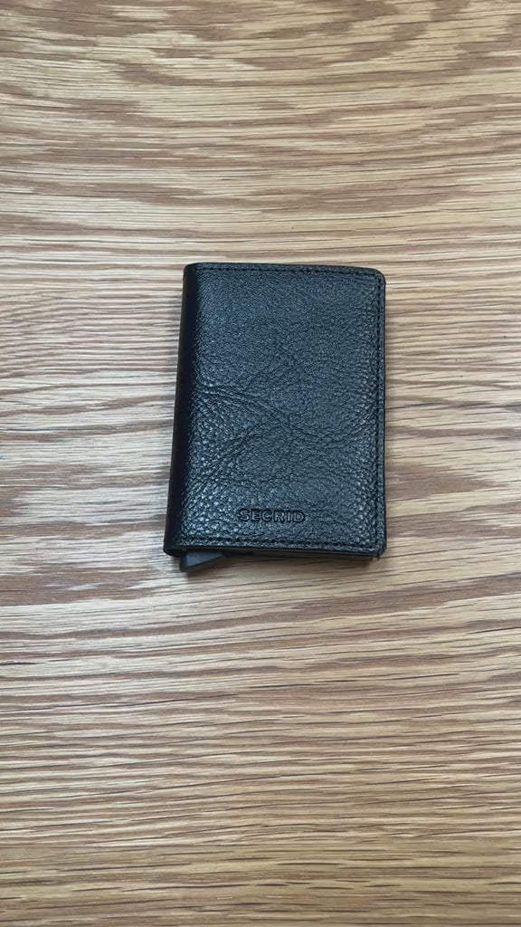 Slimwallet Vegetable Tanned Black Secrid Wallets