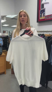 CREAM SHORT SLEEVE CREW LORENZONI