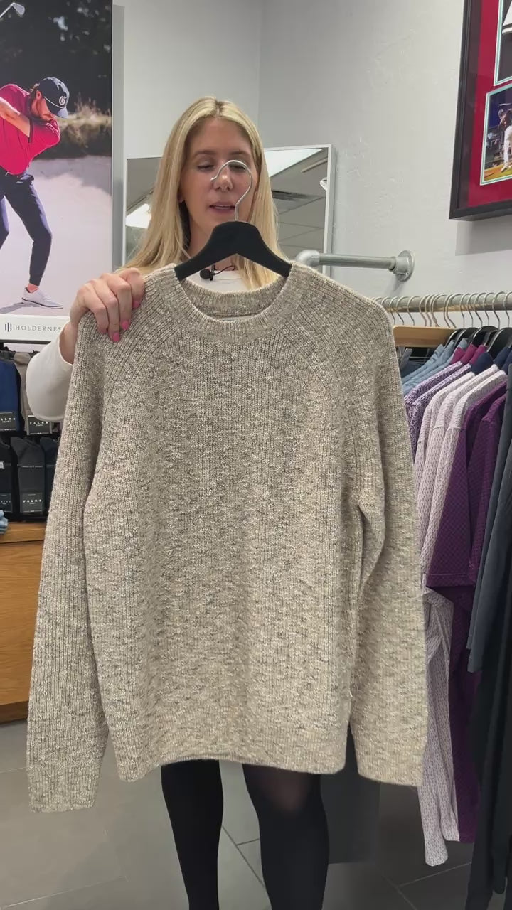 Jacobo Boucle Yarn Sweater In White Pepper From NN.07