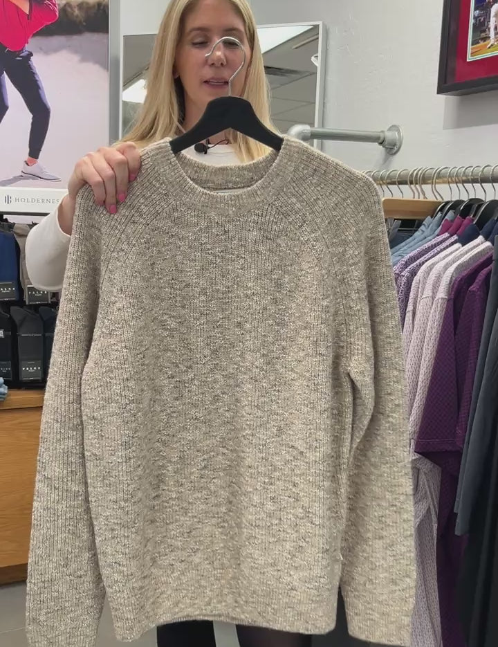 Jacobo Boucle Yarn Sweater In White Pepper From NN.07