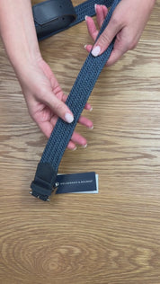 The Fischer Belt - Navy & Slate | Holderness & Bourne