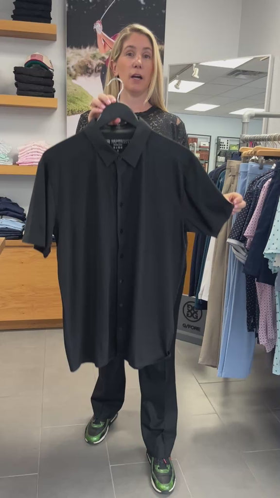 Short Sleeve Button Front Shirt GeorgRoth Black