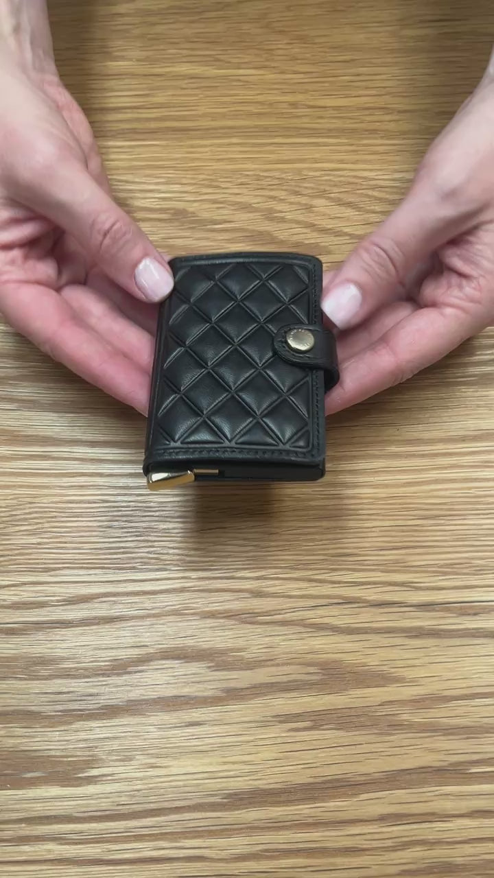 Premium Miniwallet Emboss Diamond Black Secrid Wallets