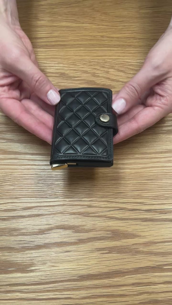 Premium Miniwallet Emboss Diamond Black Secrid Wallets