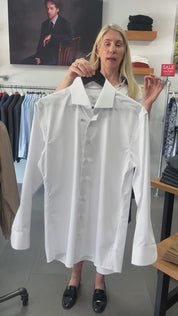 Eterna Luxury White Slim Fit Dress Shirt