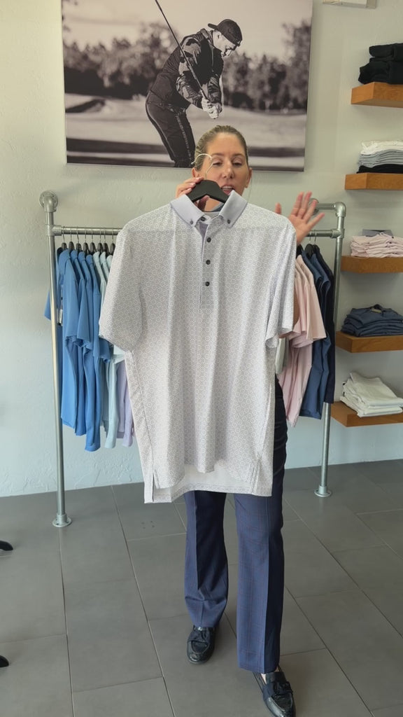 Veil of Ice Short Sleeve Polo Arctic Greyson Clothiers