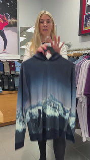 Off-Piste Printed Sweater Hoodie Maltese Blue Greyson Clothiers