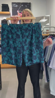 G/FORE Contrast Floral 4-Way Stretch Maverick Short Twilight