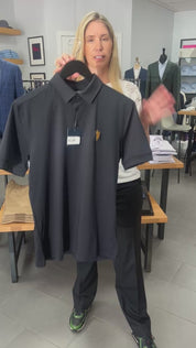 Arizona State Versa Polo in Black by Mizzen + Main