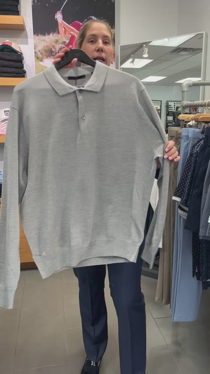 Saratoga Long Sleeve Polo Sweater Greyson Clothiers 