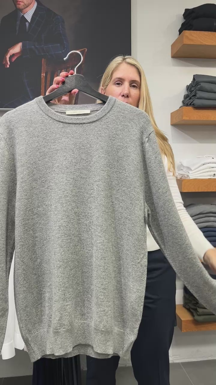 Cashmere Sweater - Grey | Lorenzoni
