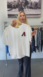 Arizona Diamondbacks Sloane Short Sleeve Tee Arctic Greyson Clothiers