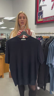 Navy Short Sleeve Crew by Lorenzoni