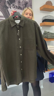 Deon Flannel Shirt Dark Army by NN.07