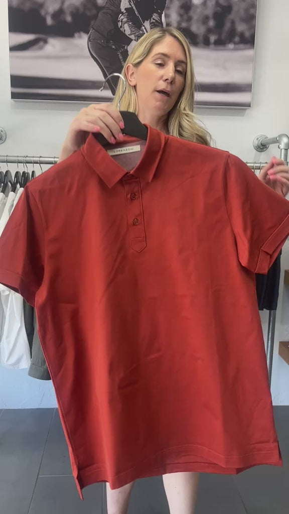 Orange Short Sleeve Polo 