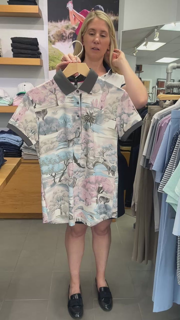 Where Wolves Roam Scarlett Polo Wisteria Multi Greyson Clothiers