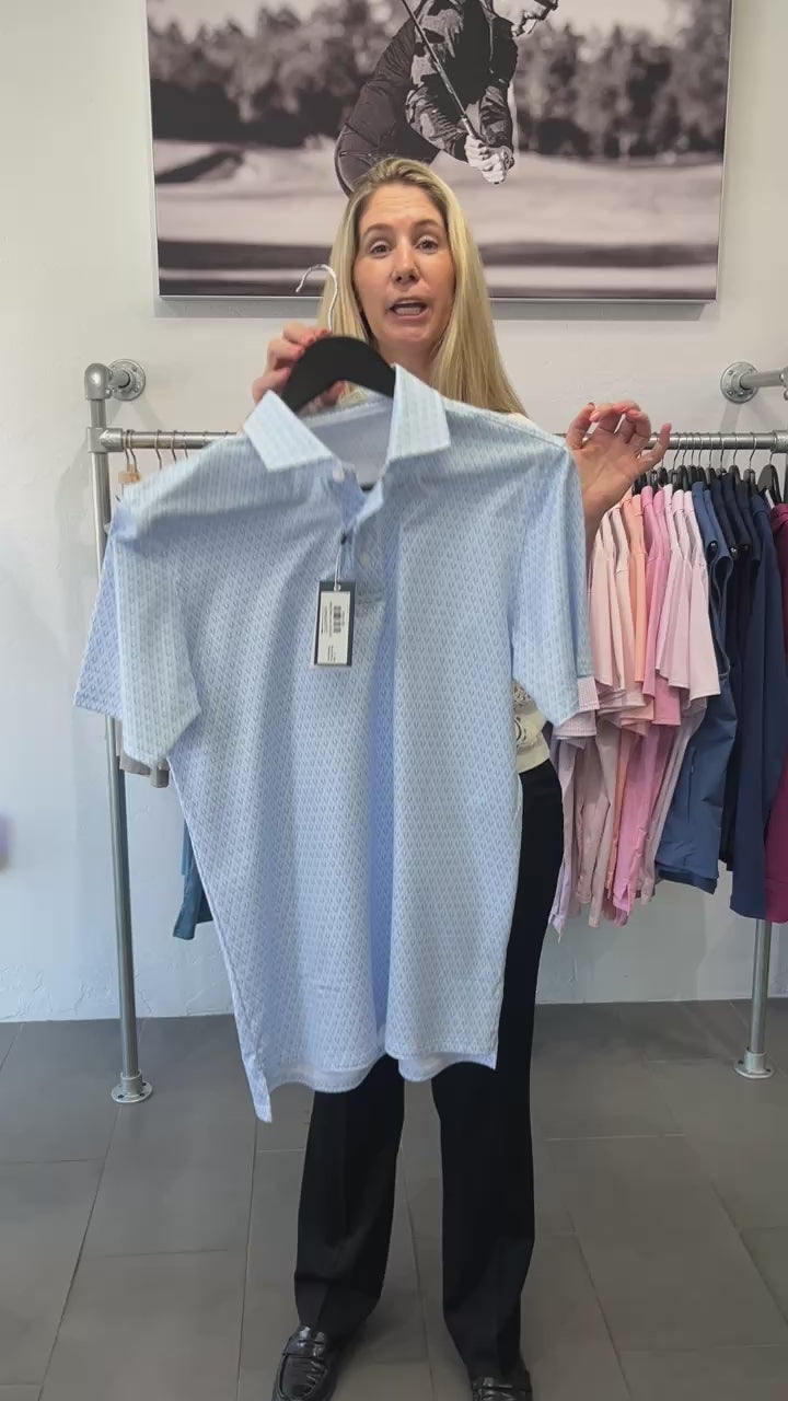 The Rivers Polo Shirt - Vista Blue, Holderness & Bourne