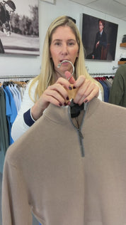 Sebonack Quarter-Zip Sweater Cobblestone Greyson Clothiers video